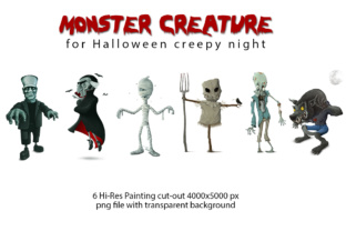 Download Monster Creature - Cut-out - Monster Collection