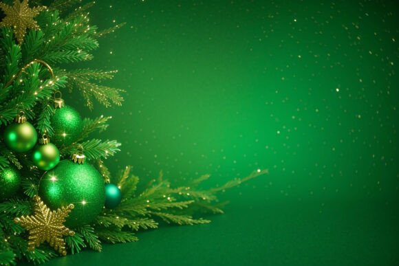 Download Vintage Green Christmas Background - Premium Resources