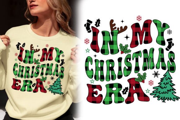 Download In My Christmas Era Checkered Pattern - Premium Bundle